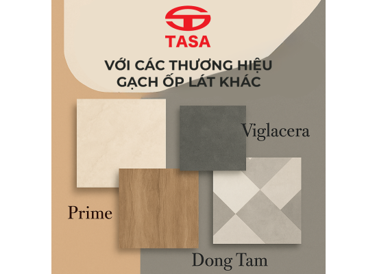 So sánh gạch Tasa với các thương hiệu khác: Viglacera, Prime, Đồng Tâm